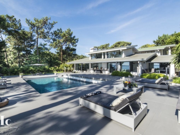 Cap Ferret villa vue bassin