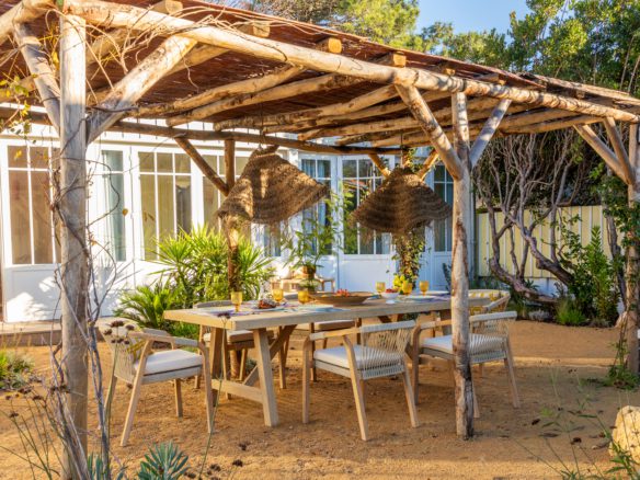 Cap Ferret villa sur jardin en location saisonnière