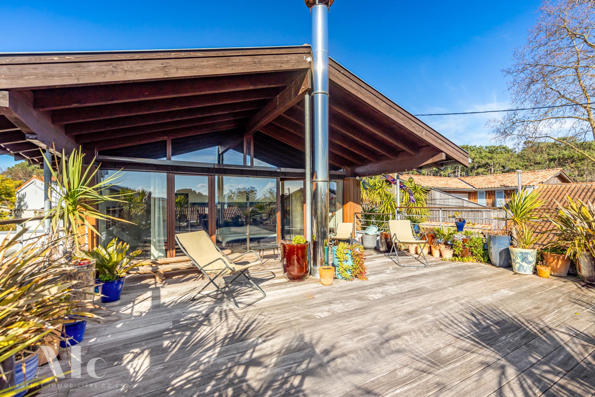 R_GF5443 Ferret Petit Piquey villa d'architecte à vendre